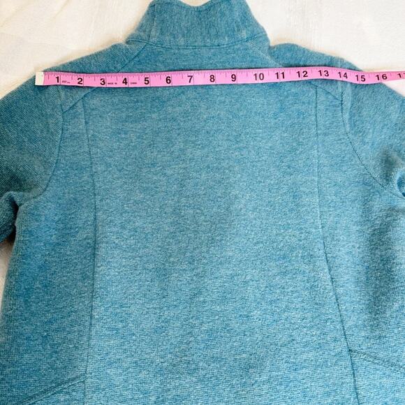 Ibex Back Bay Tunic Bucle Merino Wool Turquoise Size S - Picture 9 of 9